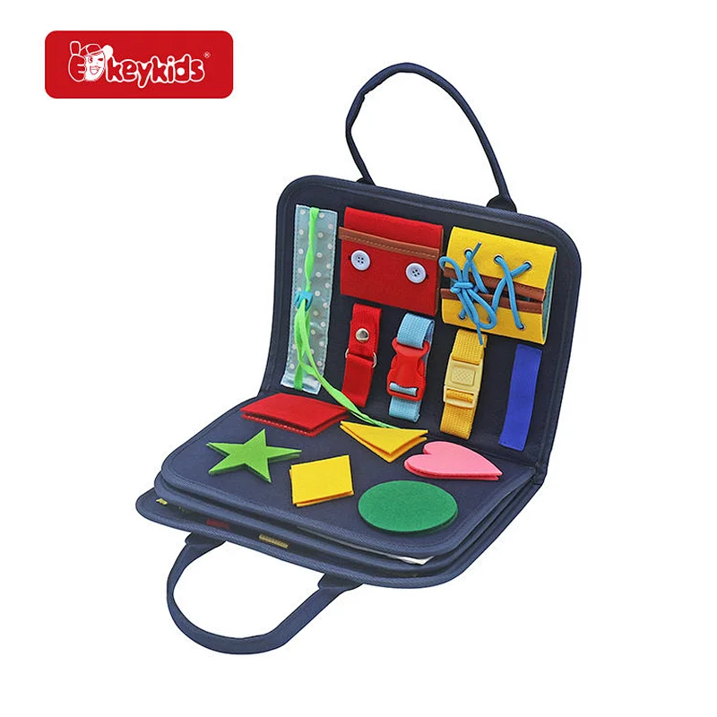 Montessori Felt Activities Board Toddler Travel Toys for Car Plane W12D476B